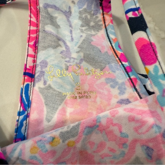 Lilly Pulitzer Billie Top Sleeveless Ruffle Tank Women’s Small Turtle Amazement - Picture 6 of 9